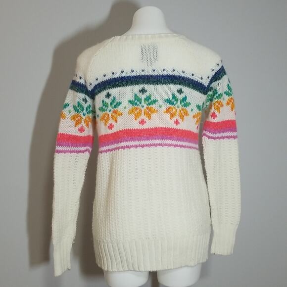 American Eagle Ivory Fair Isle Jegging Sweater - Picture 4 of 6
